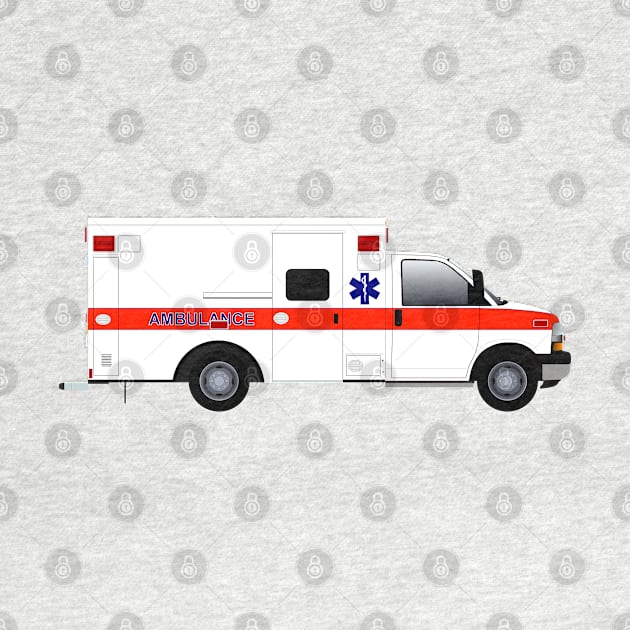 White Type III ambulance by BassFishin